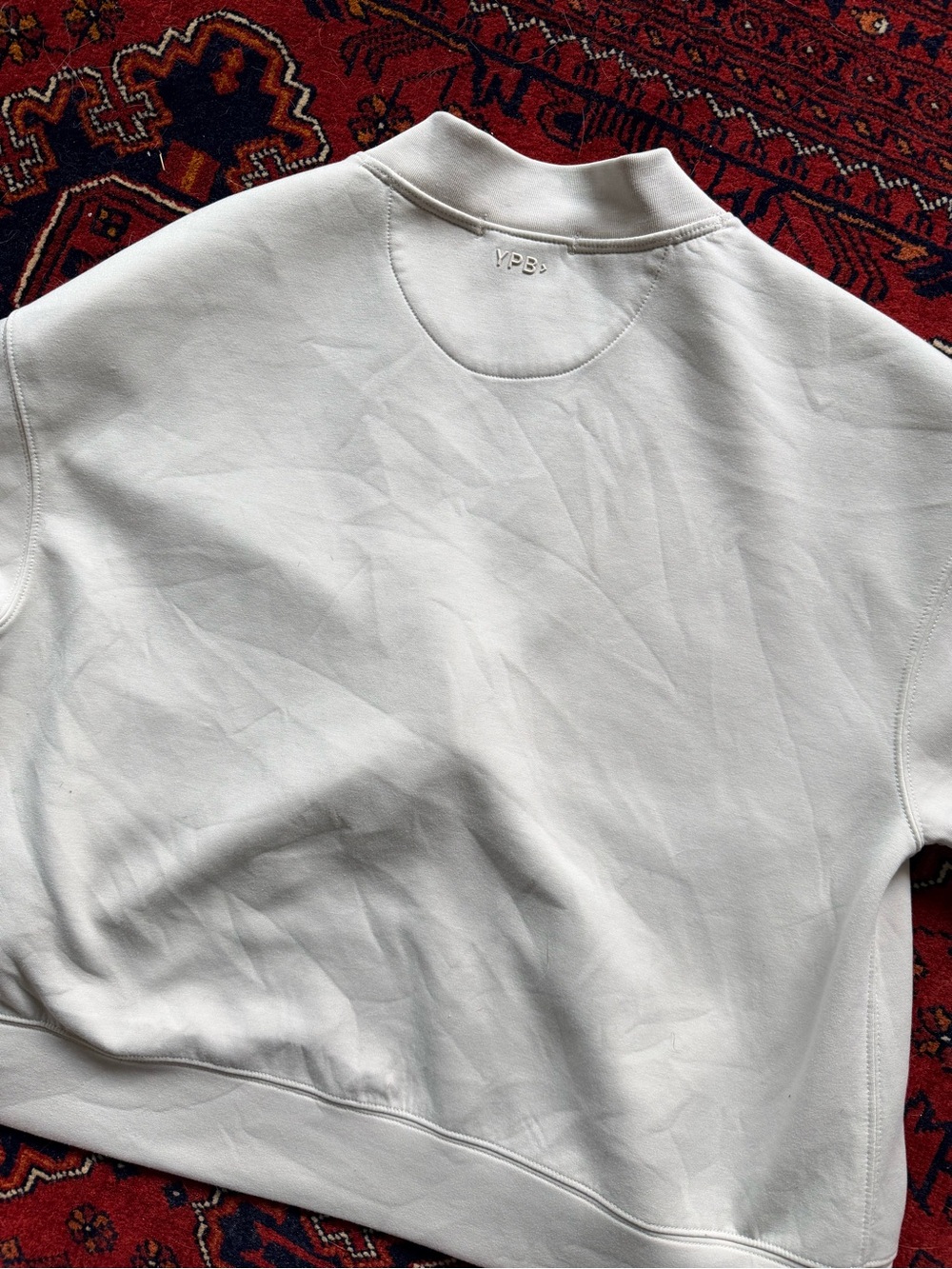 VPB White High-Neck Sweater - Cozy Cowl Turtleneck